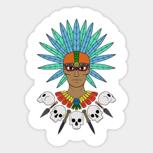 Aztec warrior Sticker